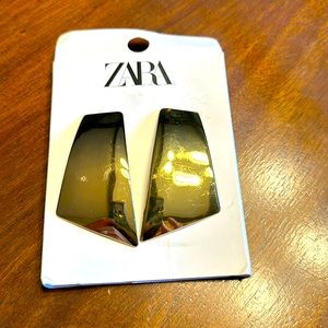 ZARA ABSTRACT OVERSIZED EARRINGS